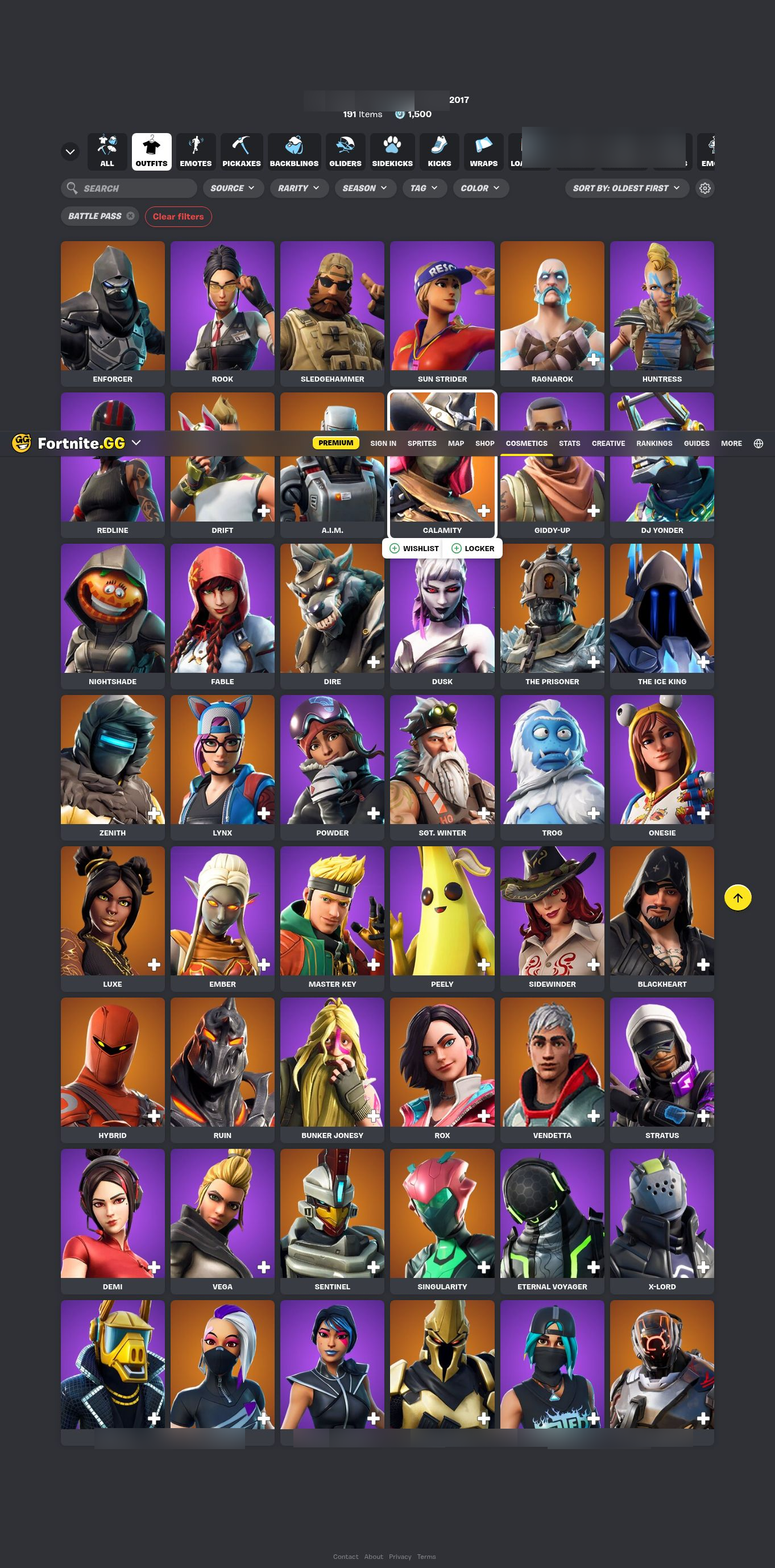 Zero | Dire | 342 Skins | Chapter 1 Season 5 | Level 4039 | Full Email - Image 17