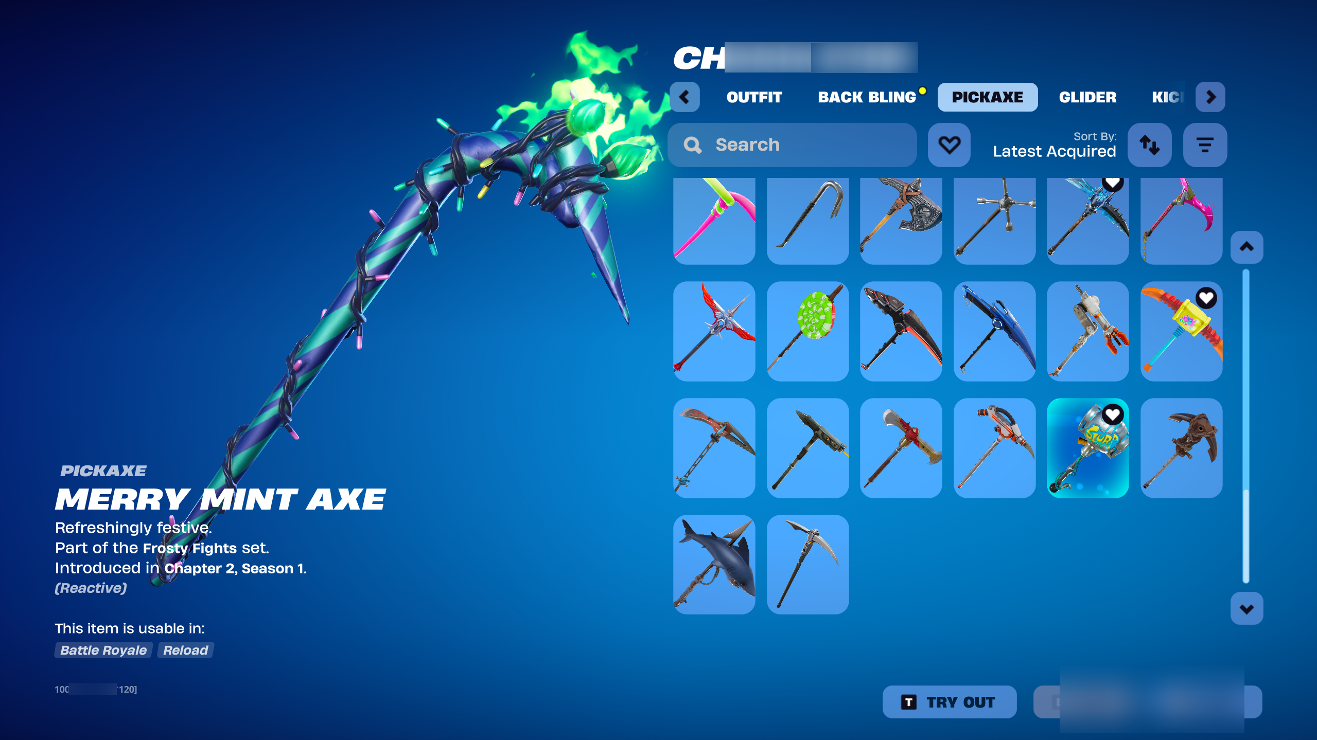Founders Umbrella | Merry Mint | Reaper | 98 Skins | Season 2 | Level 1144 | Full Email - Image 3