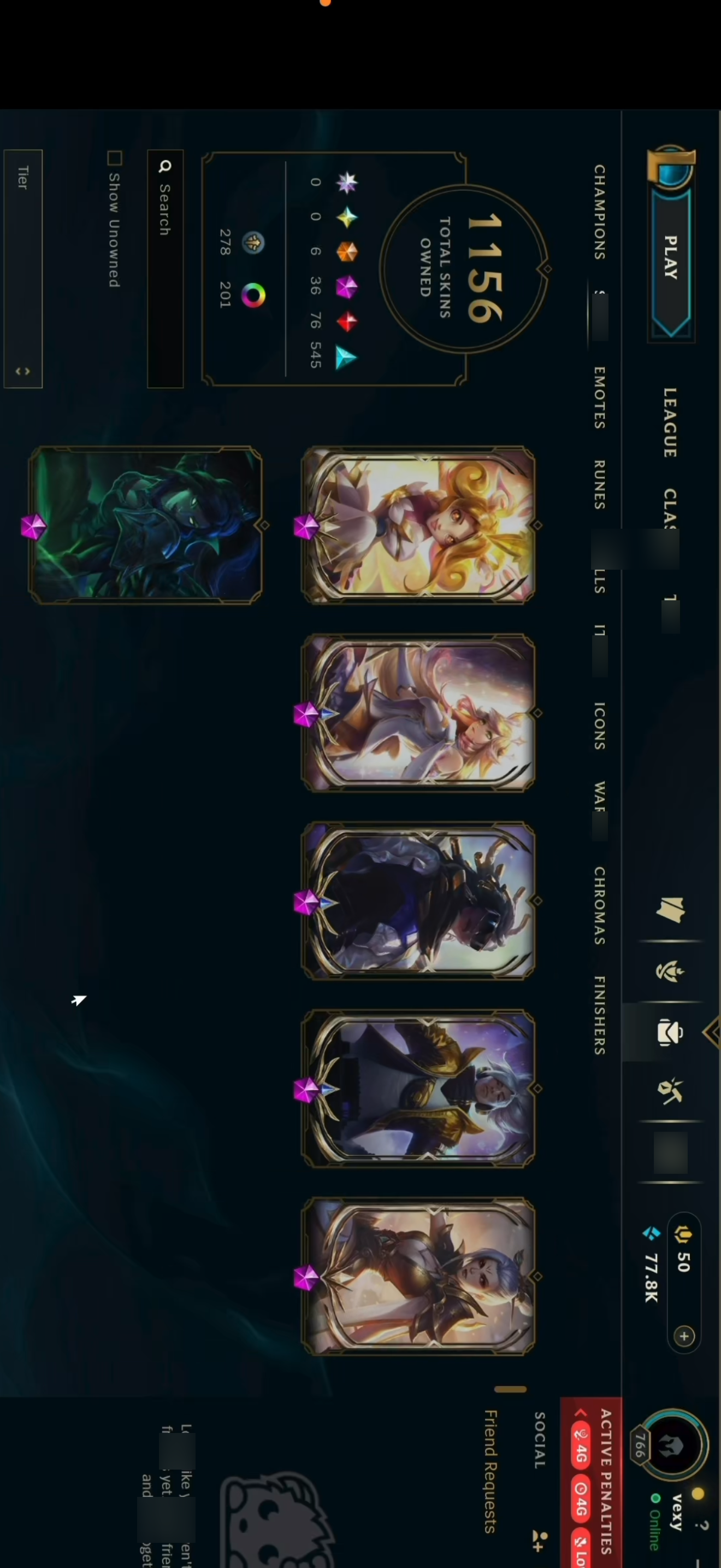 Bronze Peak | 172 Champions | 1156 Skins | 73 Legendary Skins - Image 6