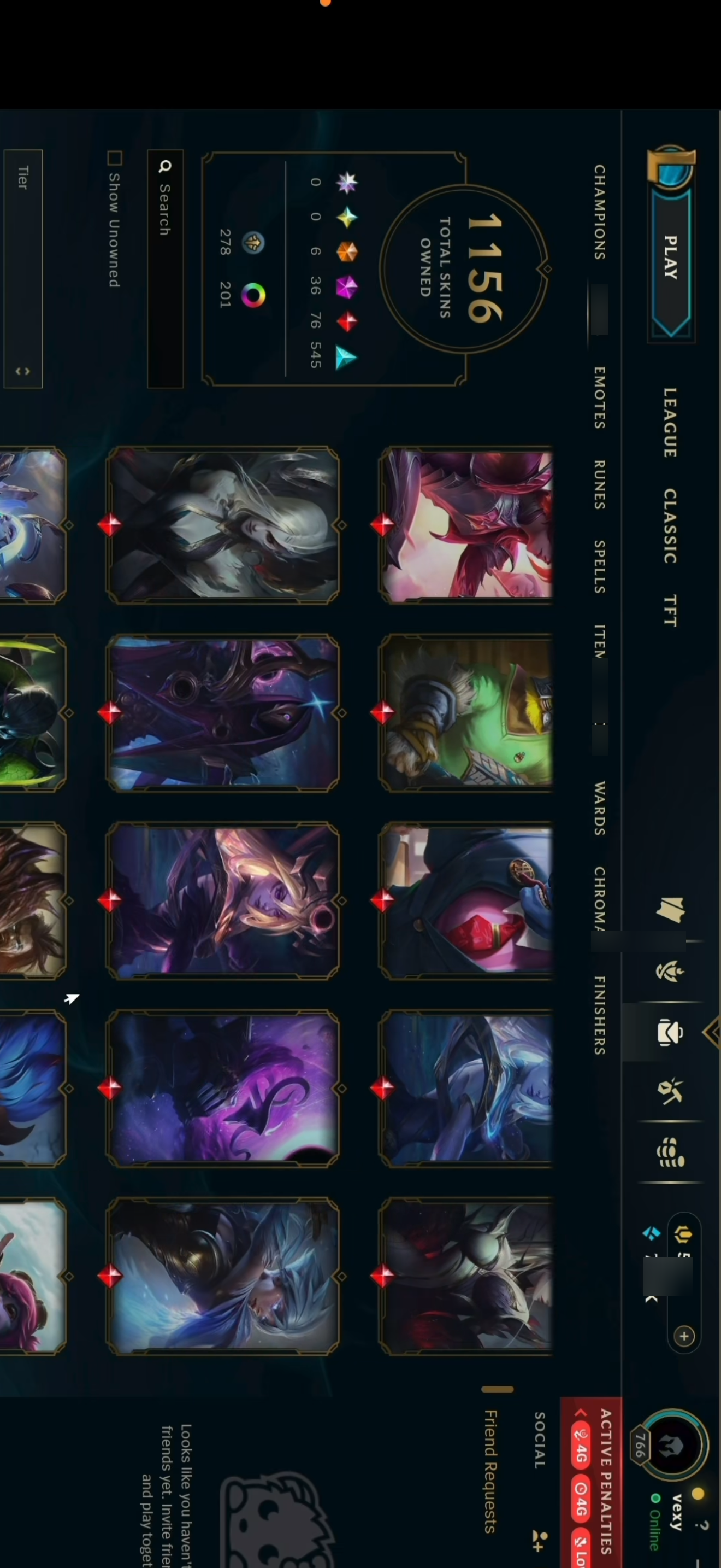 Bronze Peak | 172 Champions | 1156 Skins | 73 Legendary Skins - Image 8