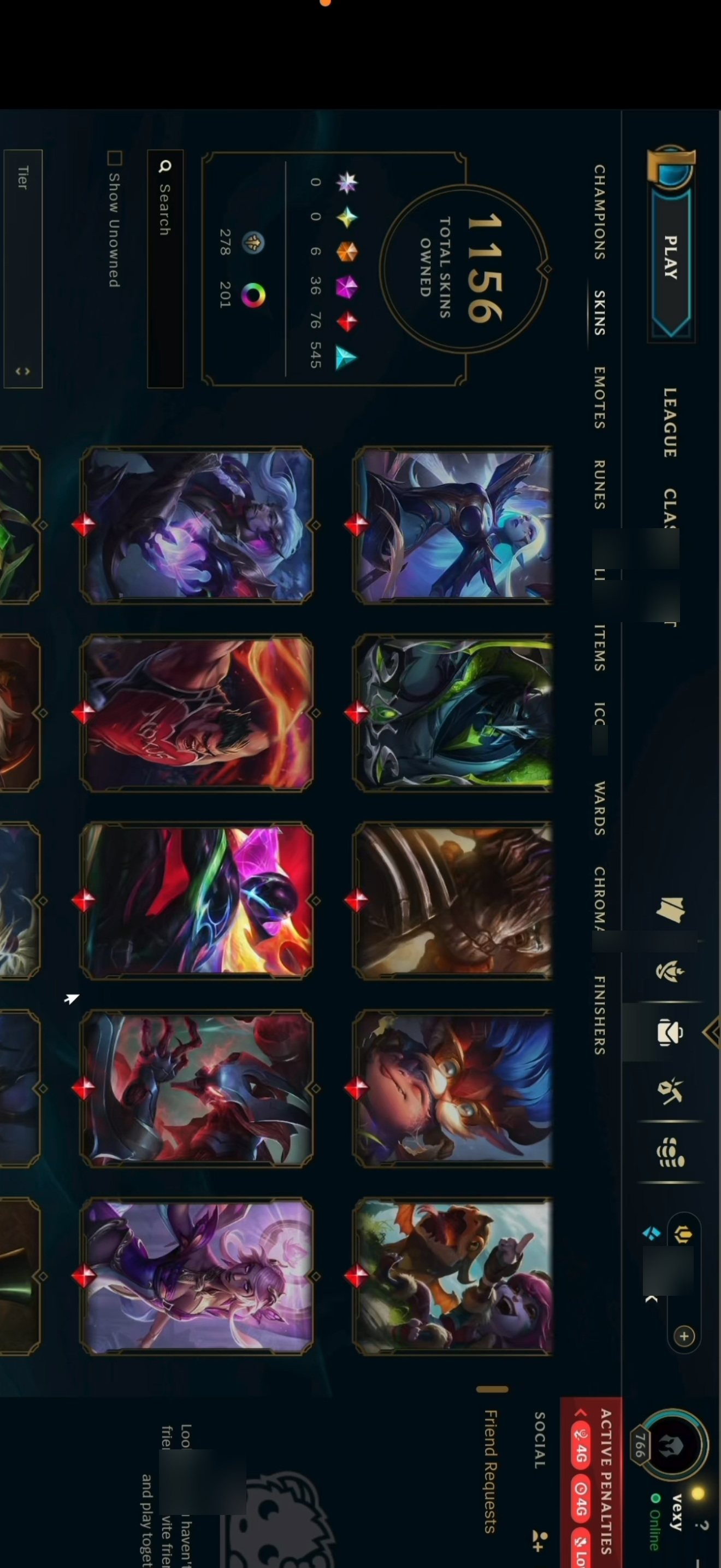 Bronze Peak | 172 Champions | 1156 Skins | 73 Legendary Skins - Image 9