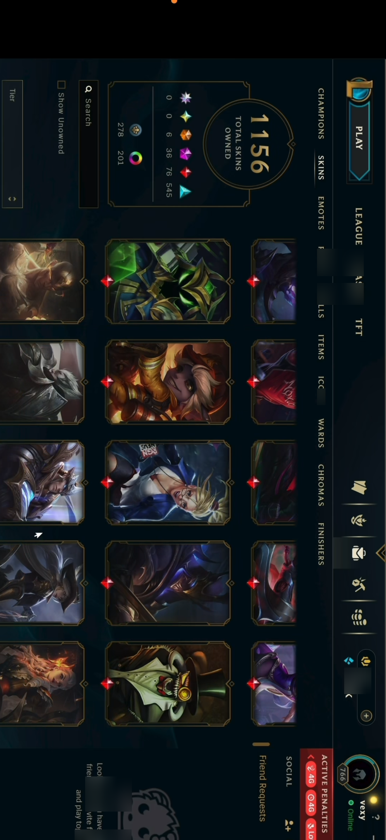 Bronze Peak | 172 Champions | 1156 Skins | 73 Legendary Skins - Image 10
