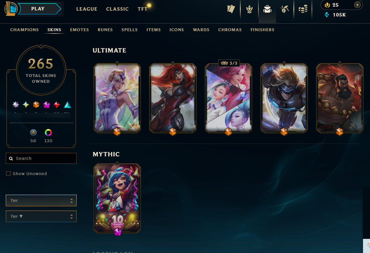 Diamond Peak | 173 Champions | 156 Skins - Image 3