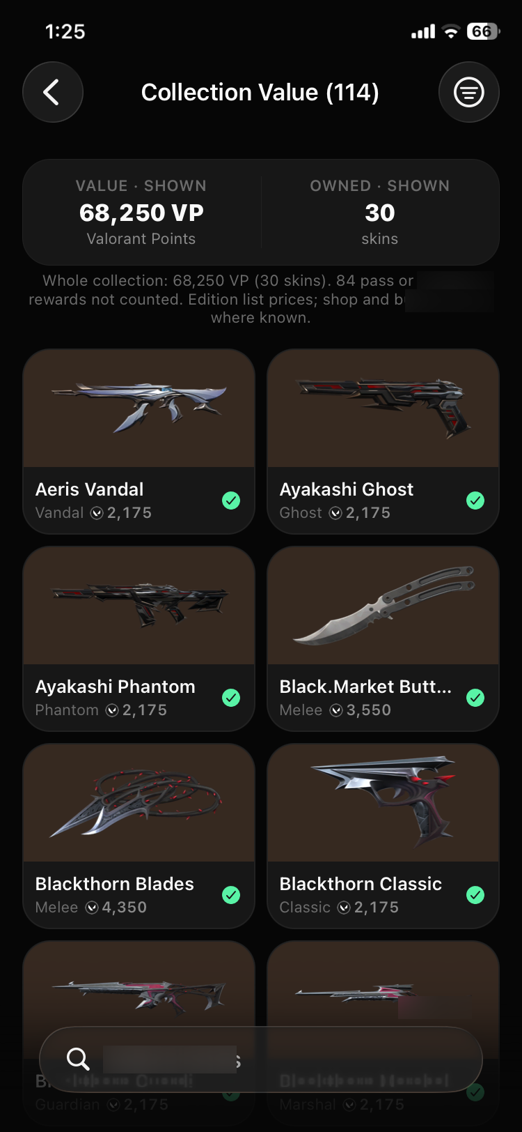 PREMIUM EU VALORANT MAIN ACCOUNT - 60K+ VP SPENT | Ascendant Peak | Reaver Knife | Champions 2023 Vandal | 105 Skins | Full Email - Image 9