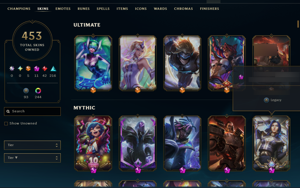 Gold Peak | Elementalist Lux | DJ Sona | 173 Champions | 453 Skins - Image 3