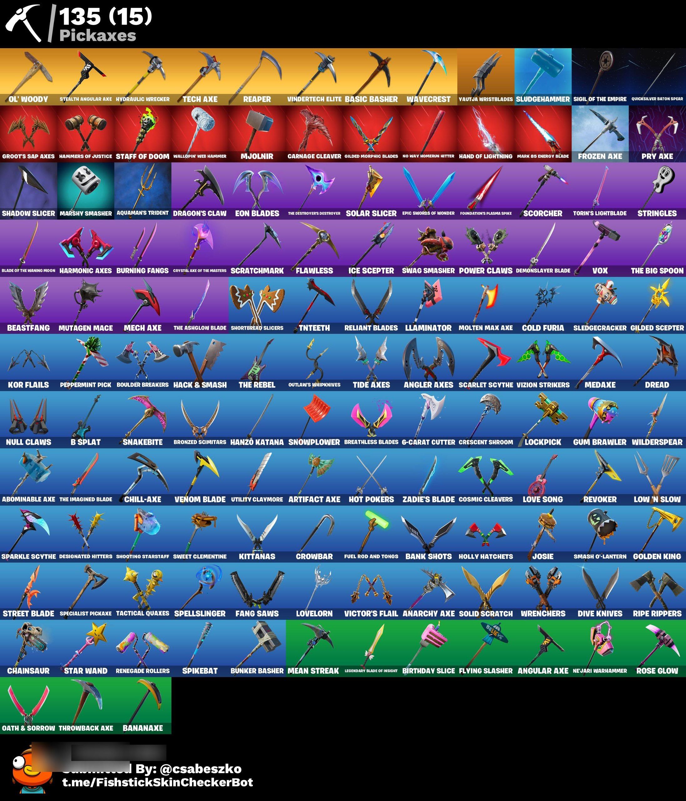 High-End | Stealth Reflex | STW Founders | Reaper Pickaxe | Astroworld Cyclone | Thor | Tony Stark | 152 Skins | Chapter 1 Season 7 | Level 1529 - Image 6