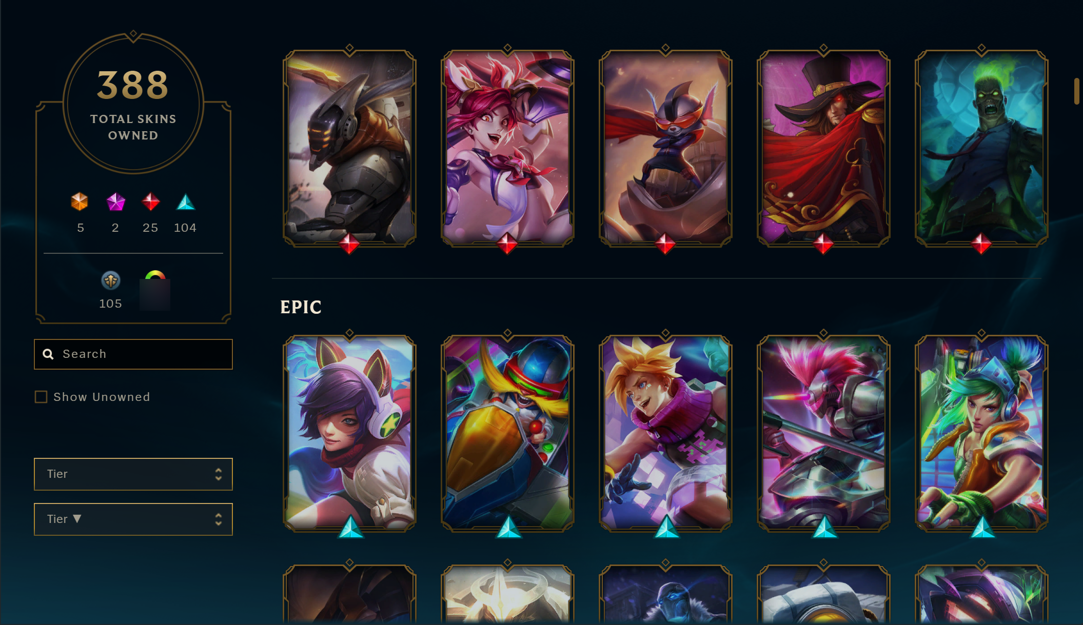 Platinum Peak | 170 Champions | 290 Skins | Full Email - Image 5