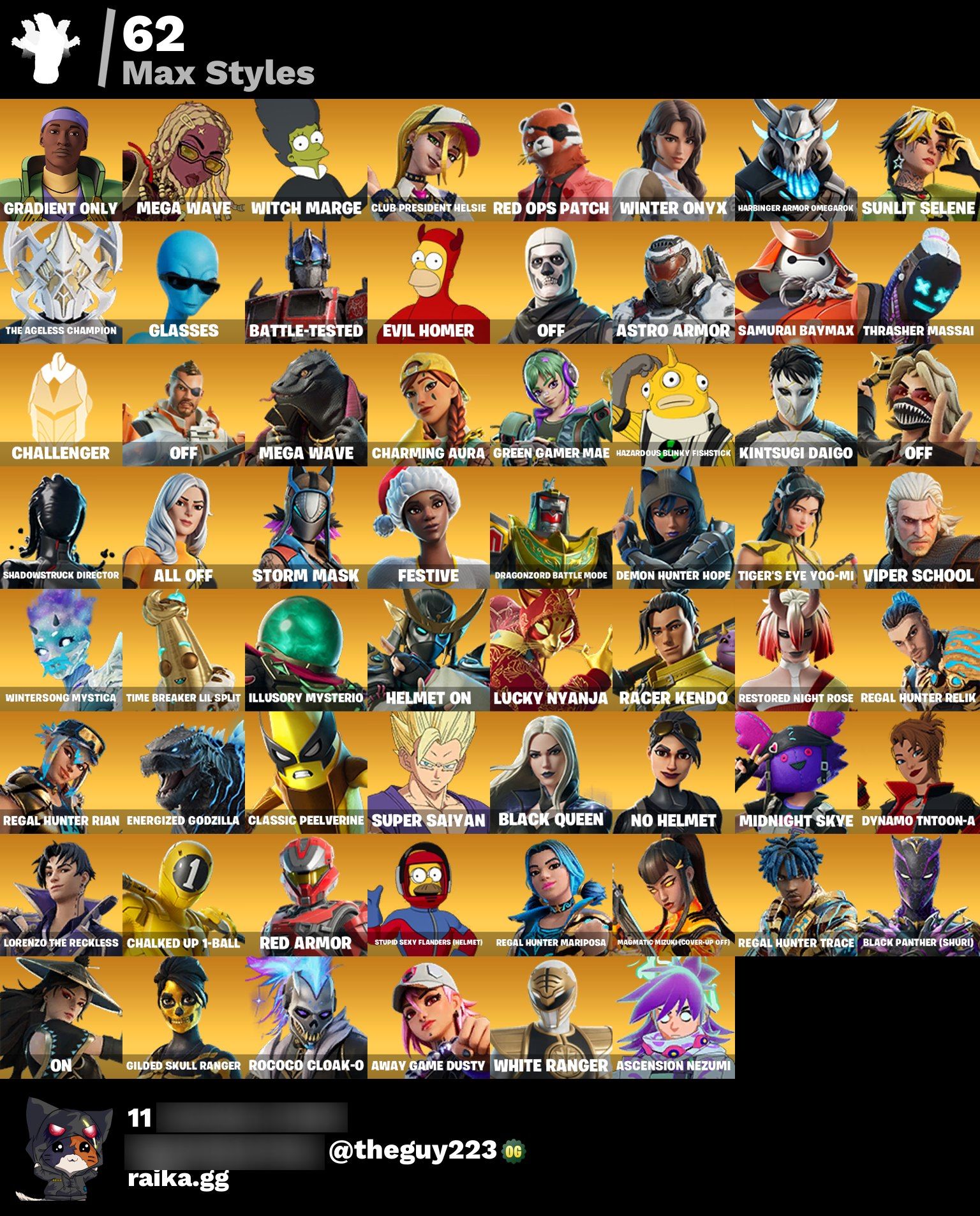 Black Knight | Reaper | 189 Skins | Season 2 | Level 3131 | Full Email - Image 9