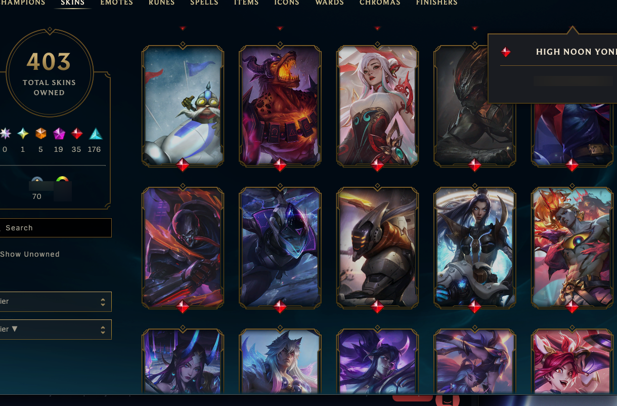 Gold Peak | Spirit Blossom Morgana | DJ Sona | 170 Champions | 403 Skins | Full Email - Image 5