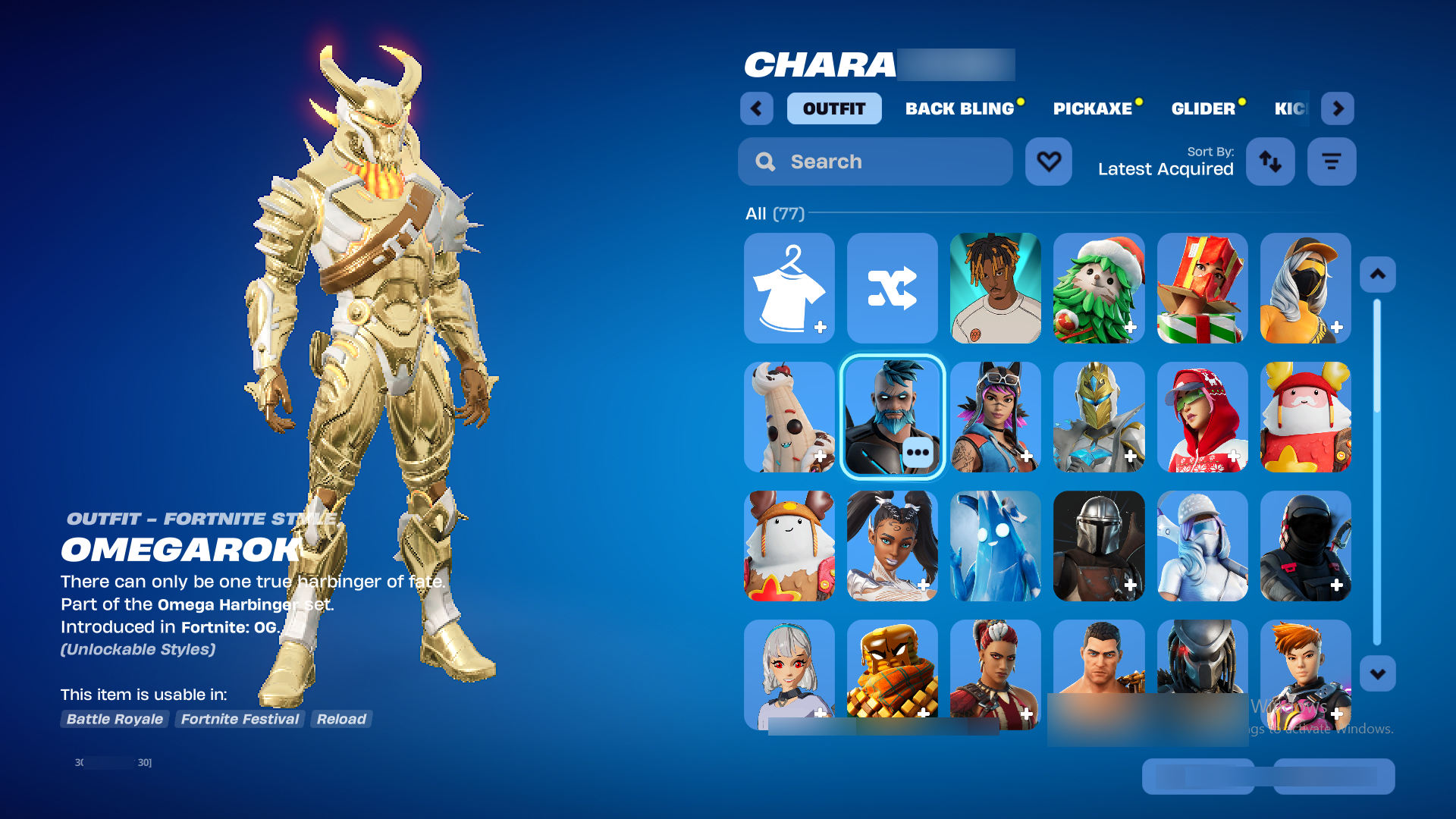 Travis Scott | WC Fishstick | Prodigy | Wildy | Salute | Omegarok | Harley Quinn | 75 Skins | Chapter 1 Season 9 | Level 1238 | Full Email - Image 3
