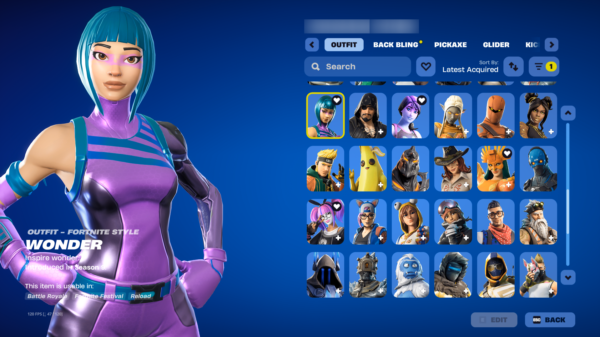 Wonder (Honor 20 Exclusive) | 8 Max Passes + CH1 S5 & CH2 S2 | Wingman | Blue Striker | 78 Skins | Season 5 | Level 5 - Image 3