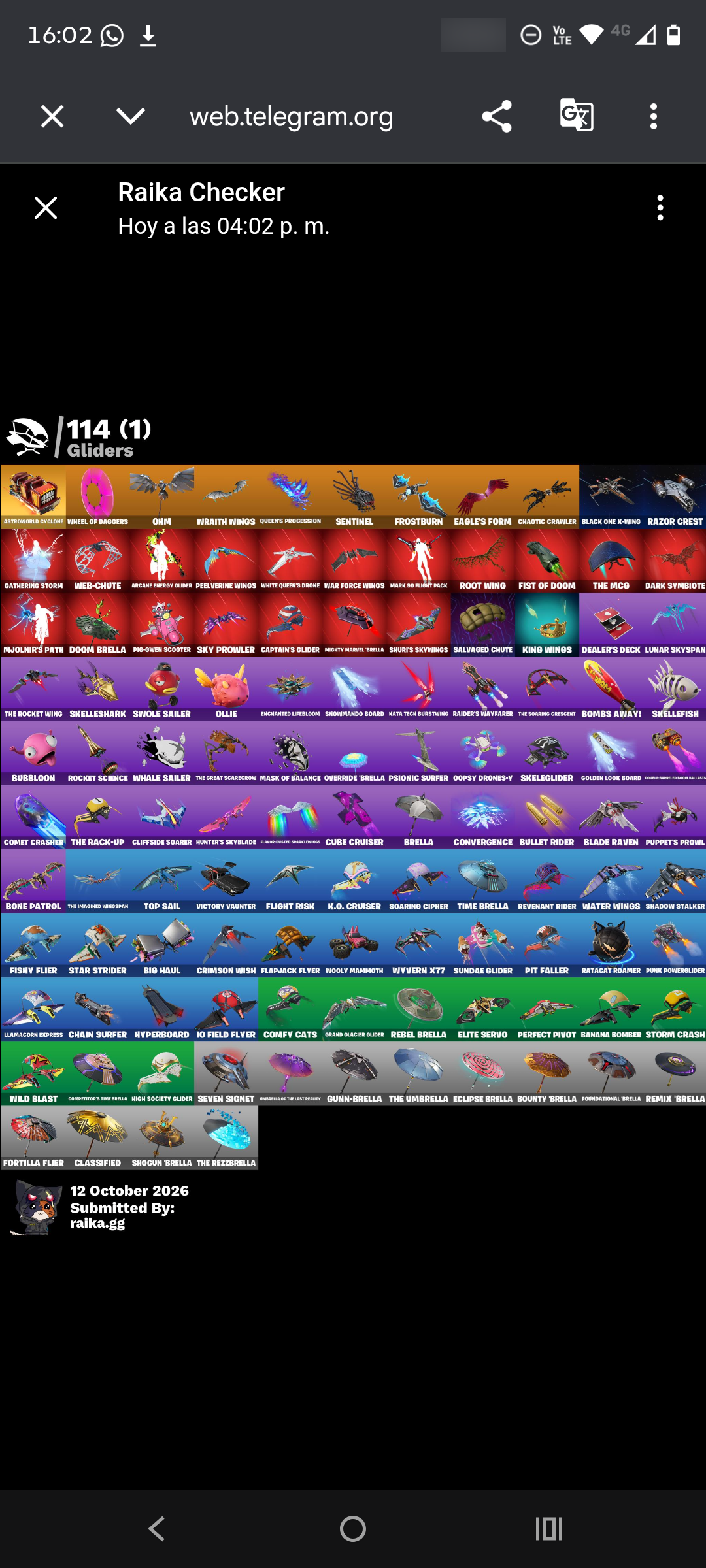 Tart Tycoon | Verve | Rage | Astroworld Cyclone | 176 Skins | Level 2206 | Full Email - Image 7