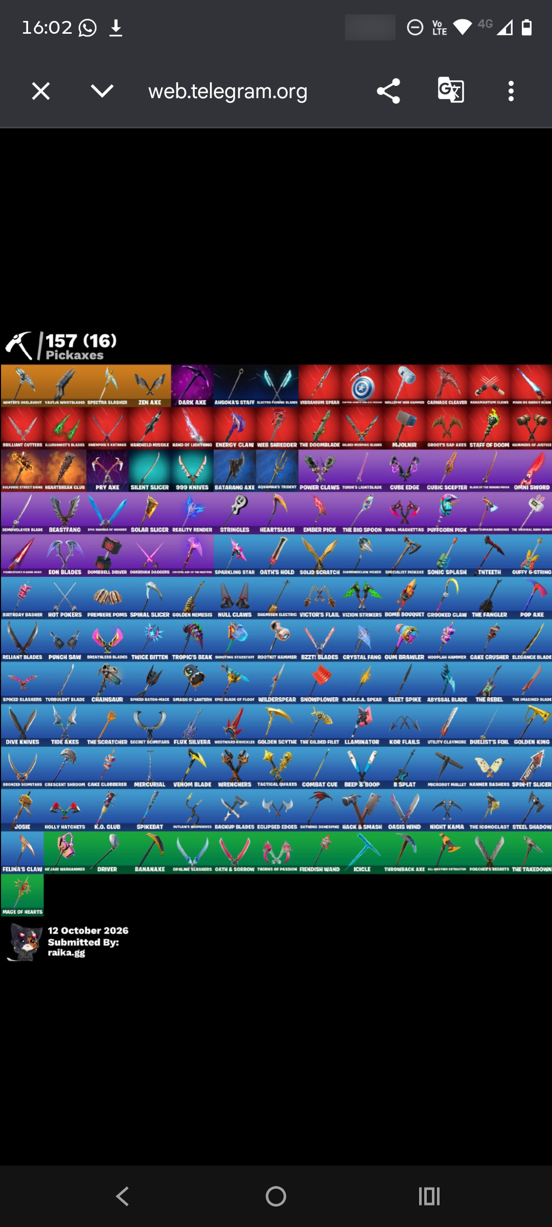 Tart Tycoon | Verve | Rage | Astroworld Cyclone | 176 Skins | Level 2206 | Full Email - Image 9