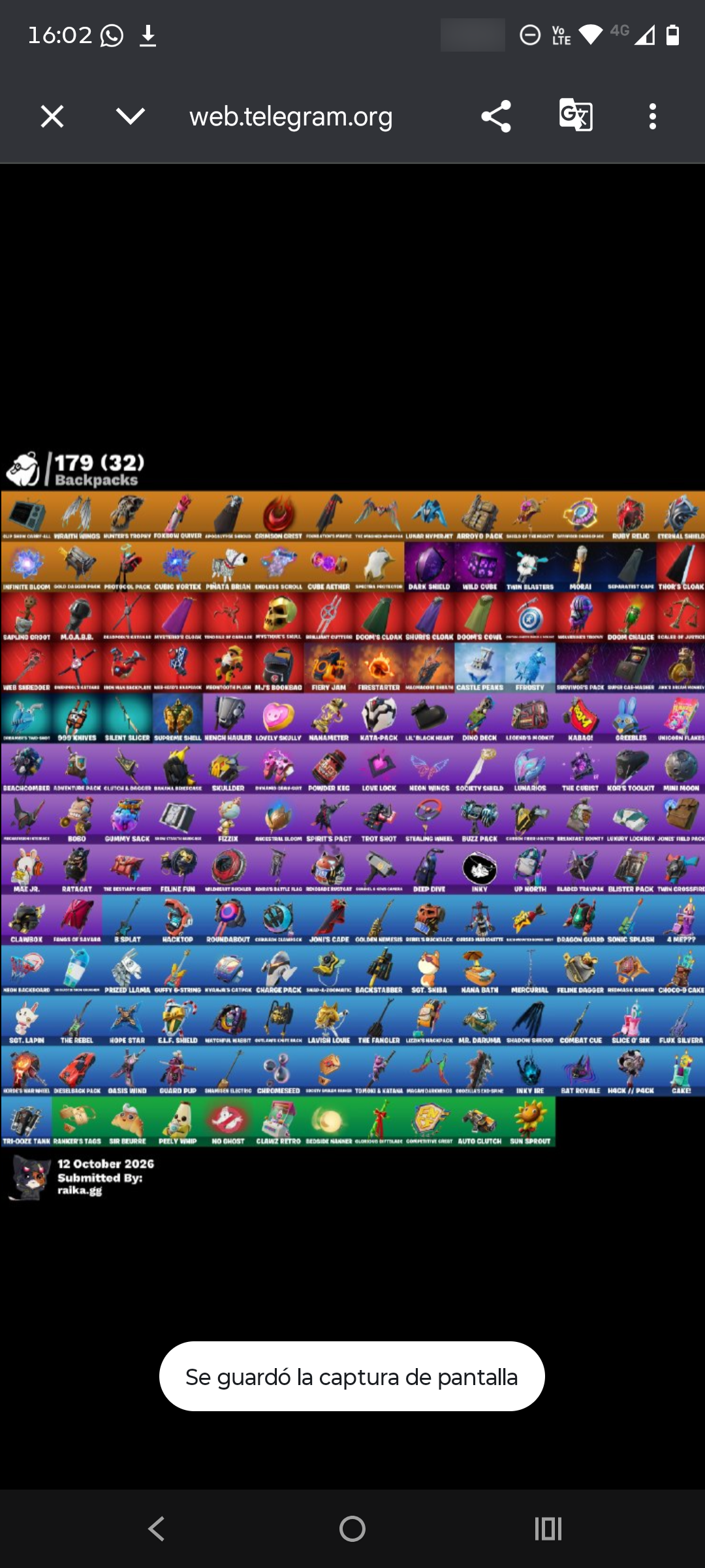 Tart Tycoon | Verve | Rage | Astroworld Cyclone | 176 Skins | Level 2206 | Full Email - Image 10