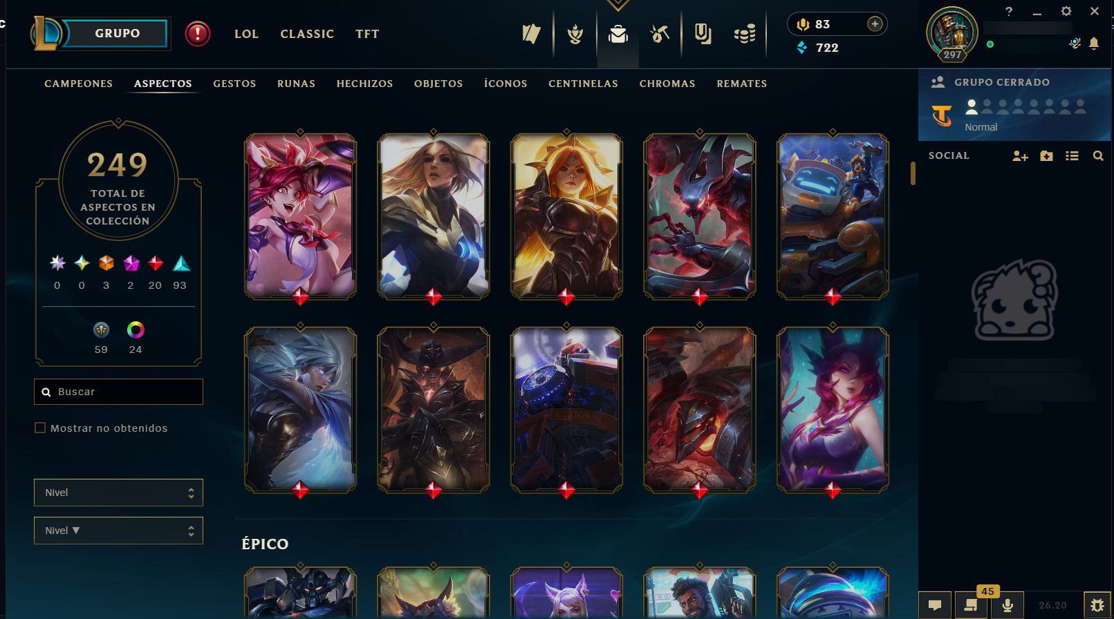 Bronze Peak | K/DA ALL OUT Seraphine | Elementalist Lux | 168 Champions | 249 Skins | Full Email - Image 3