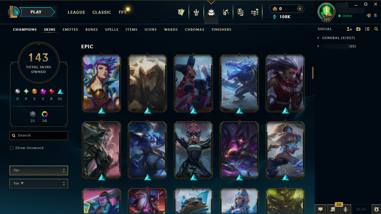 Platinum II | 173 Champions | 143 Skins | Full Email - Image 3