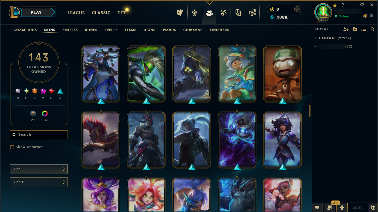 Platinum II | 173 Champions | 143 Skins | Full Email - Image 6