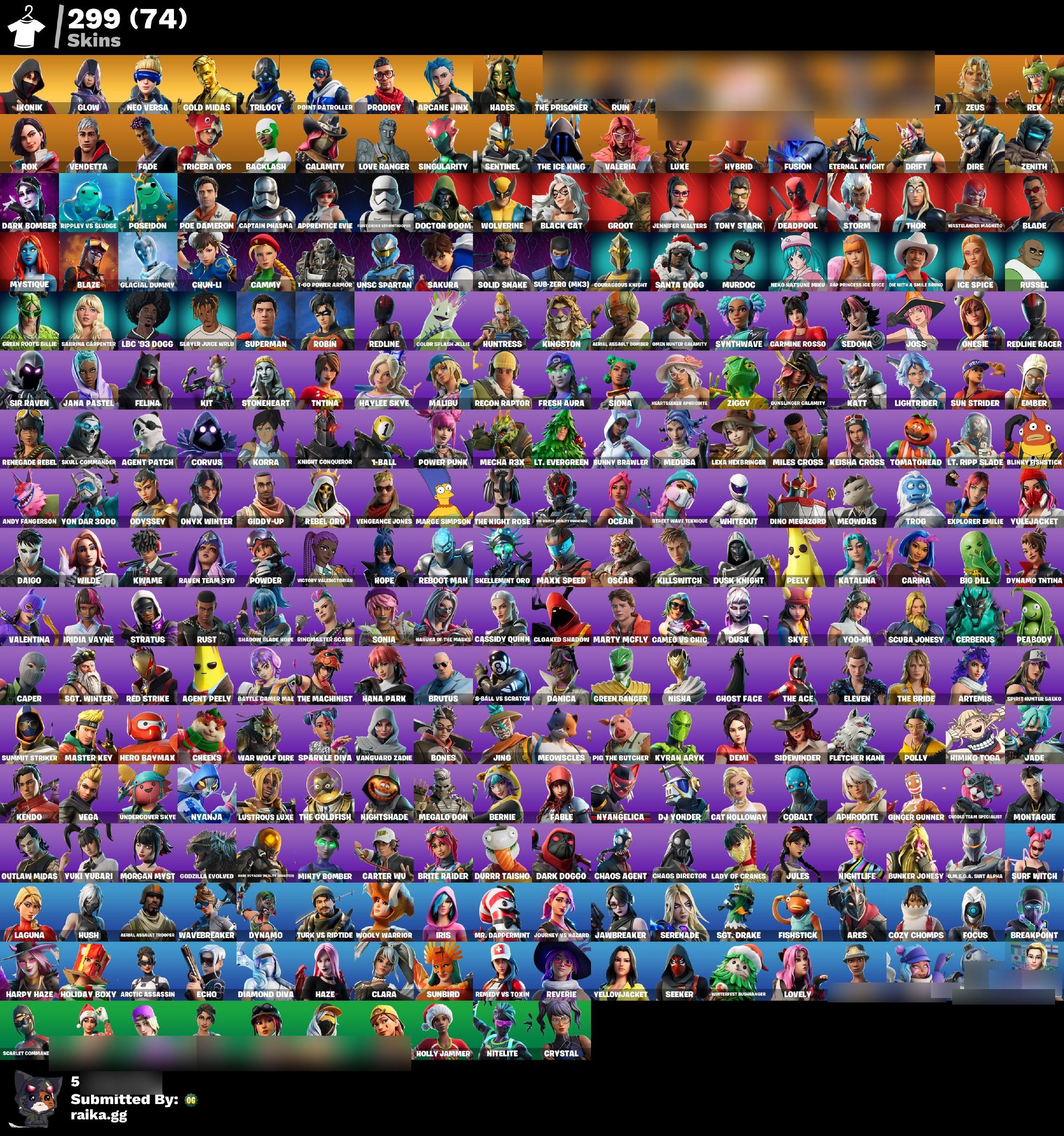 IKONIK | Glow | Neo Versa | Gold Midas | Merry Mint | Reaper Scythe | Controller | 299 Skins | Season 5 | Level 3362 | Full Email - Image 6