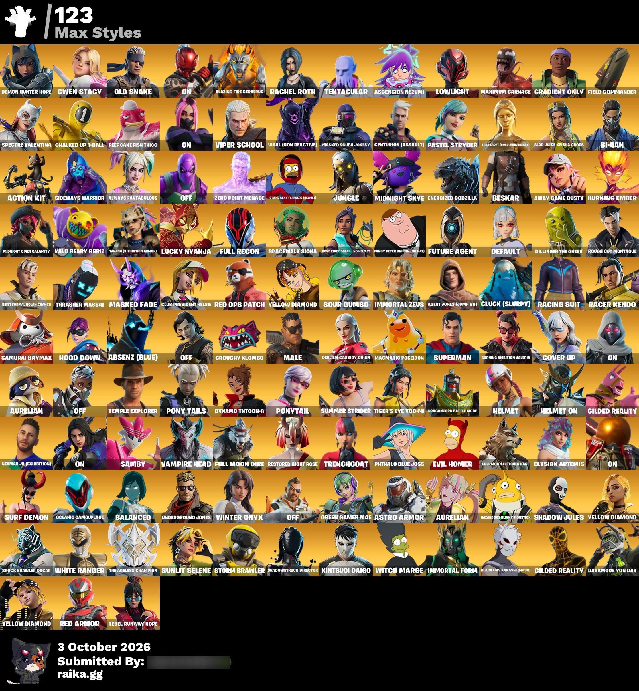 286 Skins | Level 5753 | Full Email - Image 9